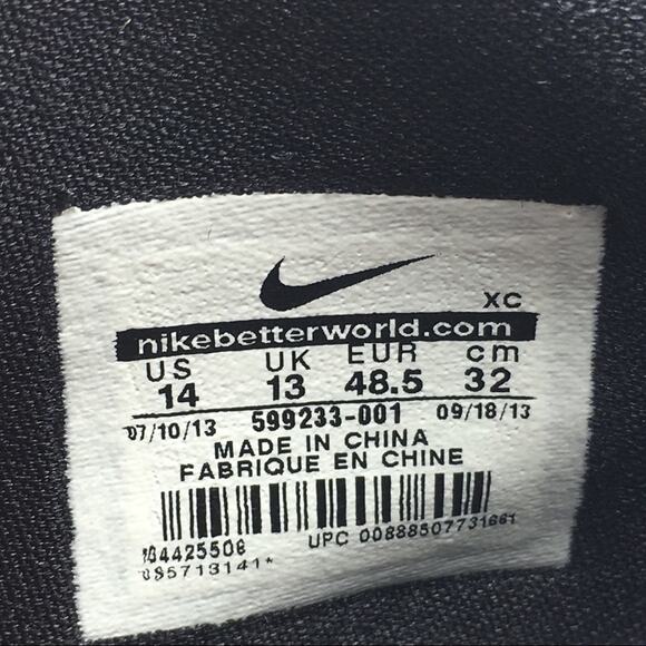 Nike Size 14 Huarache Pro Low Black White Baseball Cleats Brand new main image 7